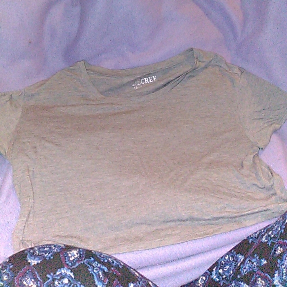 Grey baggy croptop
